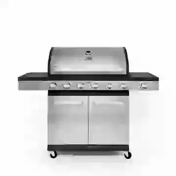 Scorpion 6 Burner Gas BBQ with Side Burner Stainless Steel